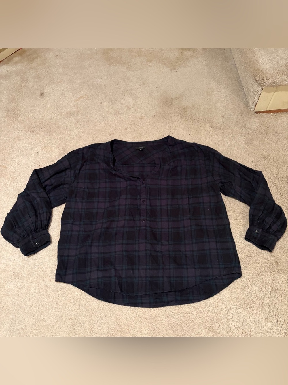 J. Crew Plaid Tunic